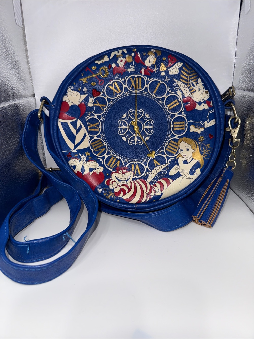 Loungefly Alice in Wonderland Clockface Crossbody Bag